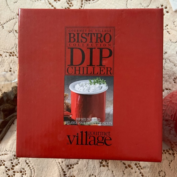 🦩NEW Gourmet Village Bistro Dip Chiller in brick red - Picture 1 of 7